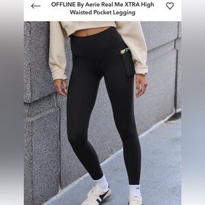 Aerie Black High-Waisted Leggings